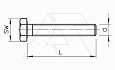 Болт 342 M10X60 G с шестигранной головкой М10х60мм, гальван. оцинк. от интернет-магазина amperkin.by