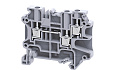 Клемма проходная CY4/3 /6x58,8mm, винтовая, 3 присоед., 4(max 6)mm2, 32A, 500V, серая от интернет-магазина amperkin.by