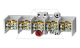 Блок клемм разветвительных Morek MAF25 5P вх. 1x10_25mm², вых. 2x6_16mm², 80A, 400V от интернет-магазина amperkin.by