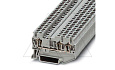 Клемма проходная ST 2,5-TWIN /5,2mm, пружинная, 3 присоед., 2,5(max 4)mm2, 24A, 800V, серая от интернет-магазина amperkin.by
