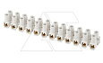 Клеммник T85 разрезаемый, 12шт, 41A 6mm², 450VAC, GWT850, полипропилен, белый, CONNECTO от интернет-магазина amperkin.by