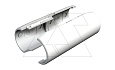 Муфта 2953 M M32 LGR соединительная, трубы Quick-Pipe разъемная, IP44, наружн. Ø38,7мм, серый, ПВХ от интернет-магазина amperkin.by