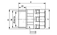 Муфта труба-коробка DN 36 мм, М40х1,5, полиамид, цвет черный от интернет-магазина amperkin.by