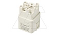 Корпус вставки контактной, размер H3A, тип гнездо, 12P+PE, 10A, 400V, обжимной контакт от интернет-магазина amperkin.by