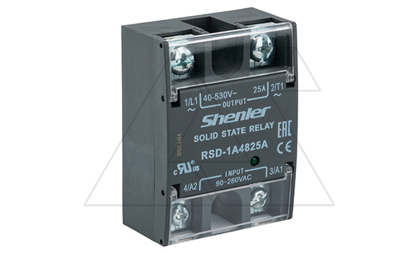 Реле твердотельное RSD-1A4825A, однофазное, 1NO, 25А(40_530VAC), 90_280VAC, W=45mm