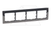 Galea Life - Рамка Metallic на 4 поста горизонтальная, Black Nickel