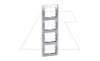 Galea Life - Рамка Metallic на 4 поста вертикальная, Brushed Aluminium от интернет-магазина amperkin.by