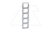 Galea Life - Рамка Metallic на 5 постов вертикальная, Brushed Aluminium