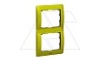 Galea Life - Рамка Metallic на 2 поста вертикальная, Magic Green от интернет-магазина amperkin.by