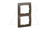 Galea Life - Рамка на 2 поста вертикальная, Dark Bronze от интернет-магазина amperkin.by