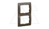Galea Life - Рамка на 2 поста вертикальная, Dark Bronze от интернет-магазина amperkin.by